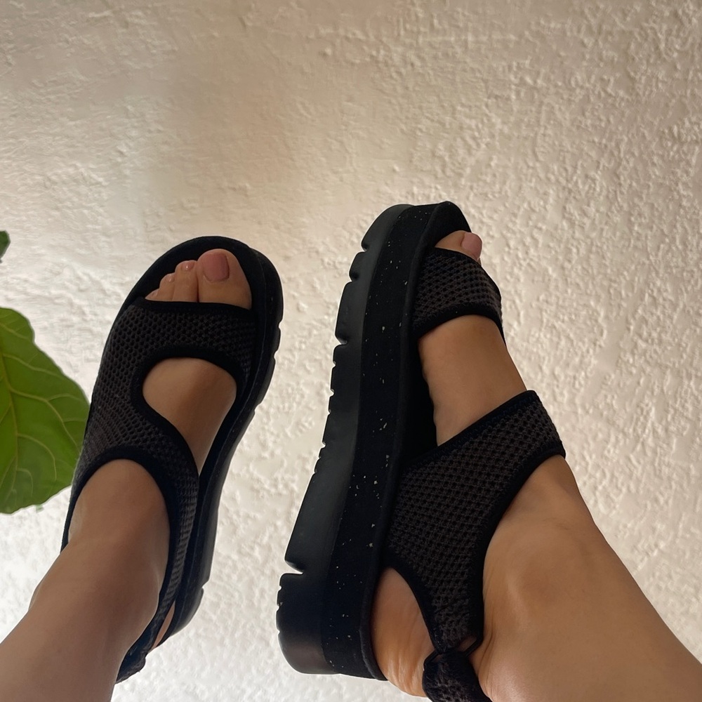 Camper Black Platform Sandals - Picture 10 of 11
